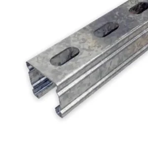 P2000T AKA P2000 Slotted 1.6 Wiring Channel Strut 41 x 41 - PG finish - for Electrical Wiring Management