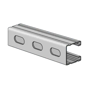 P2000T AKA P2000 Slotted 1.6 Wiring Channel Strut 41 x 41 - PG finish - for Electrical Wiring Management