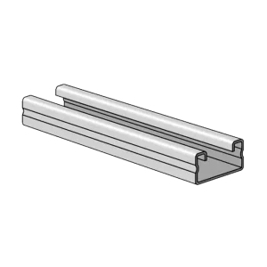 P4000 PG Wiring Channel Strut 21 x 41 x 5000mm 1.6mm - PG finish - for Electrical Wiring Management