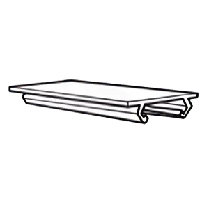 P8184 pvc white Wiring Channel Strut 19 x 76 x 3000mm 0.5mm - PVC finish