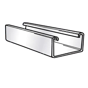 P8200 - Wiring Channel Strut 50.8 x 76 x 3000mm 0.8mm - PG finish - for Electrical Wiring Management