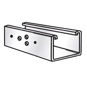 P8300 - Channel Steel Trunking Unistrut 63.5 x 76 x 3000mm 0.8mm - PG finish - for Electrical Wiring Management